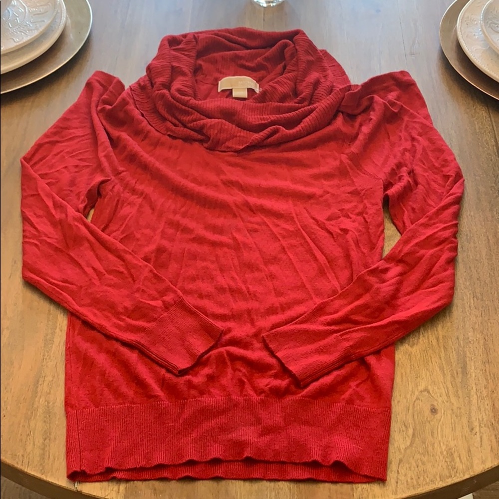 Michael Kors Silk/Cashmere cold shoulder sweater